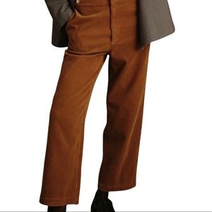 Zara Wide Leg Corduroy Pants